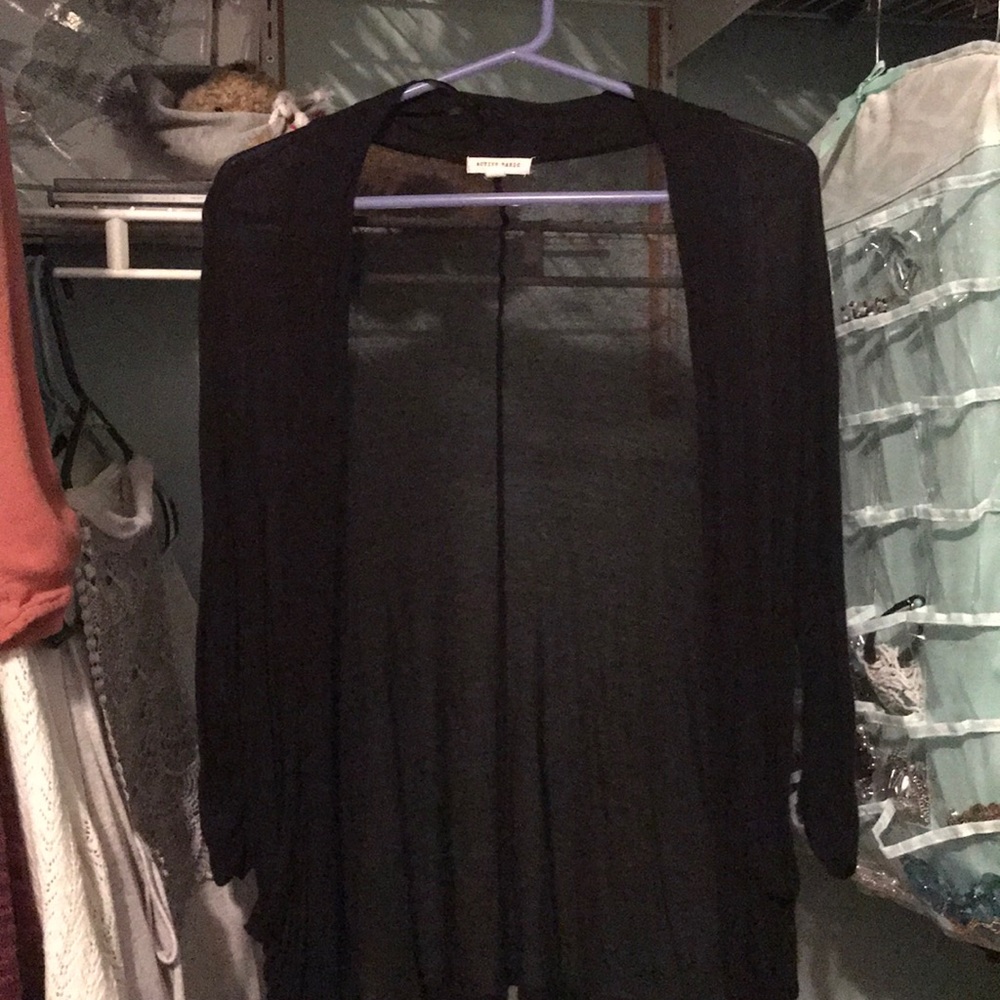 Black cardigan